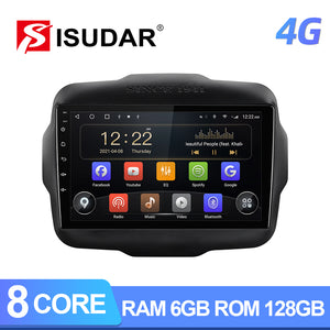 RAM 6G ROM 128G Auto radio For Jeep Renegade 2014 2015 2016 2017 2018 - ISUDAR Official Store