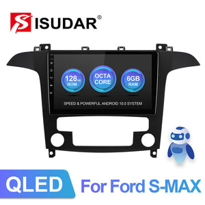 ISUDAR V72 Built in carplay QLED Android 10 Car Radio For Ford S-Max S Max 2006-2015 - ISUDAR Official Store