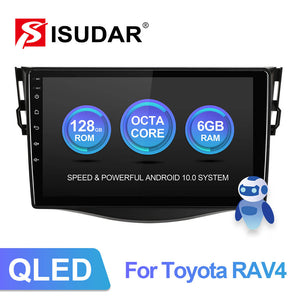 Isudar V72 QLED Android 10 Auto Radio For Toyota RAV4 2007-2012 - ISUDAR Official Store