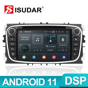 Isudar PX6 Android 11 2 Din Car Radio For FORD/Focus/S-MAX/Mondeo/C-MAX - ISUDAR Official Store