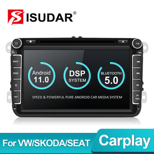 Isudar Voice control 2 Din 8 inch PX6 Android 11 Radio For VW/Golf/Tiguan/Skoda - ISUDAR Official Store