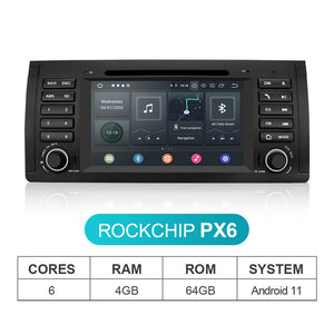 Isudar PX6 Android 11 Hexa Core 1 Din Auto Radio For BMW 5 E39/E53/X5 - ISUDAR Official Shop