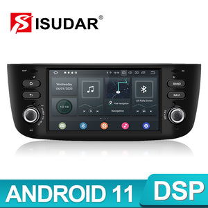 Isudar Voice control Car radio 1 Din Android 10 For Fiat/grande punto evo/Linea/2012-2018 - ISUDAR Official Store
