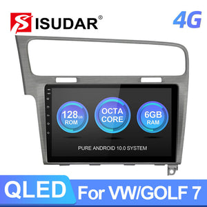 Isudar QLED Android 10 Auto Radio For VW/Volkswagen/Golf 7 2013- wireless carplay - ISUDAR Official Store