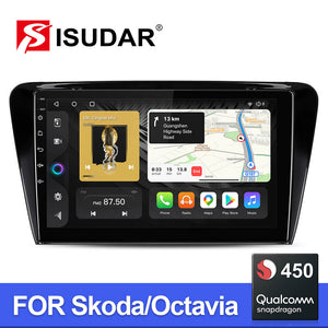 Qualcomm Android QLED GPS Car Radio For Skoda Octavia A7 3 2014-2018