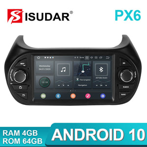 Isudar 1 Din Auto radio 4+64G Android 10 For For FIAT/Fiorino/Qubo/Citroen/Nemo/Peugeot/Bipper - ISUDAR Official Store